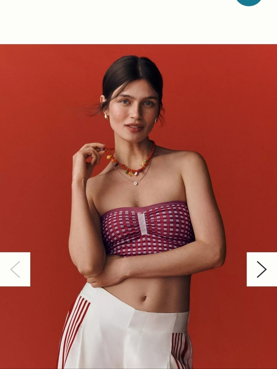 Anthropologie Seamless Tube Top Red/Purple